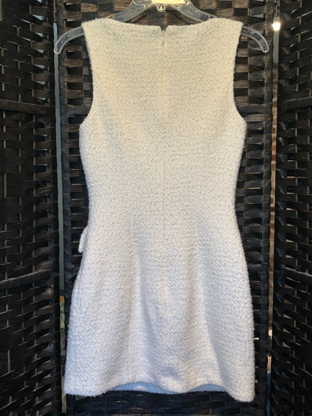 Lovers + Friends Ivory Bouclé Mini Dress with Button Front - Picture 5 of 11